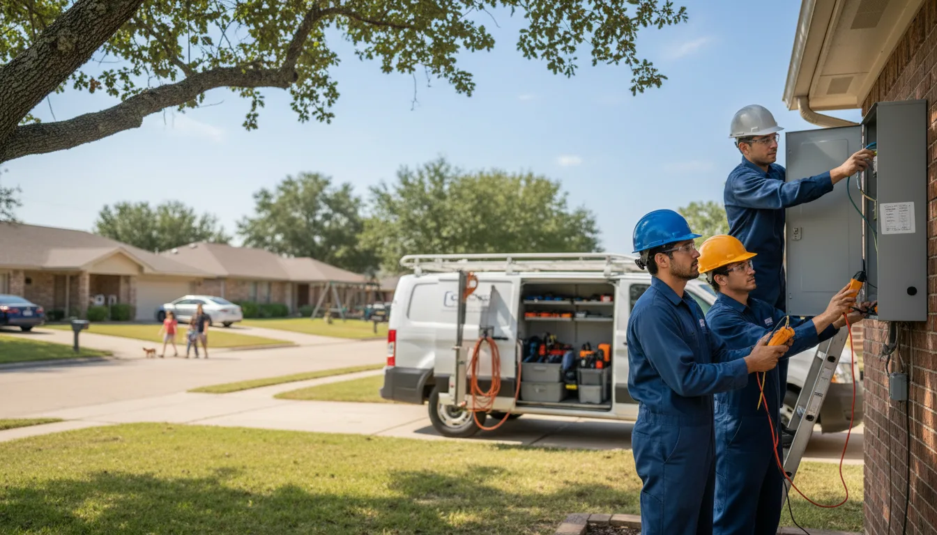 Certified electrician providing emergency electrical services in Kechi, KS